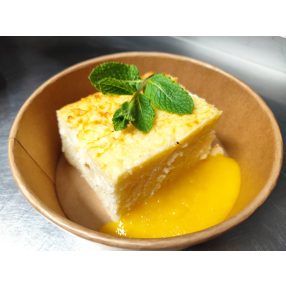 Rizsfelfújt mangó pürével